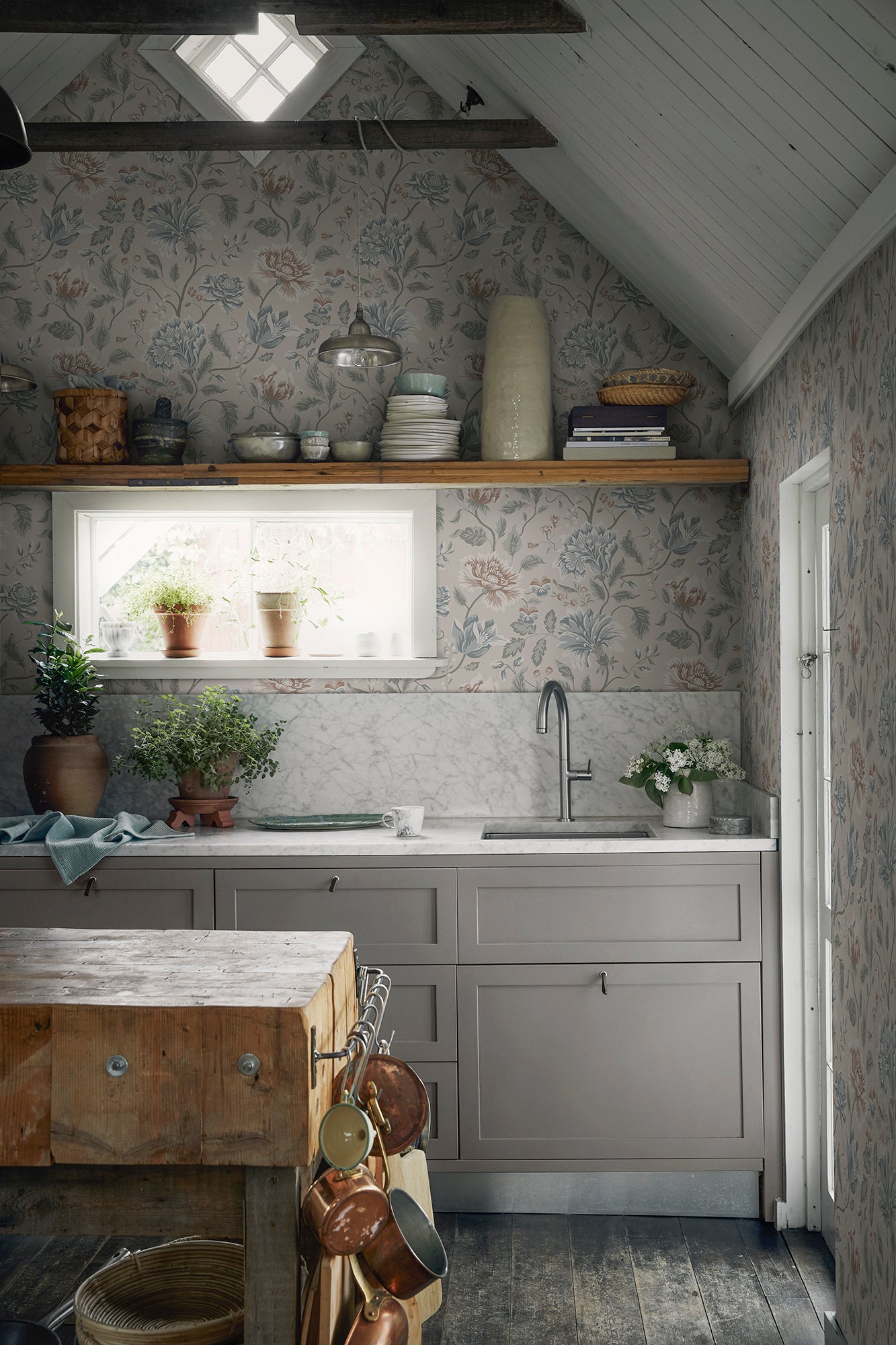 Purchase Sandberg Wallpaper Product# 2028-06-21 pattern name Annabelle color name Clay.