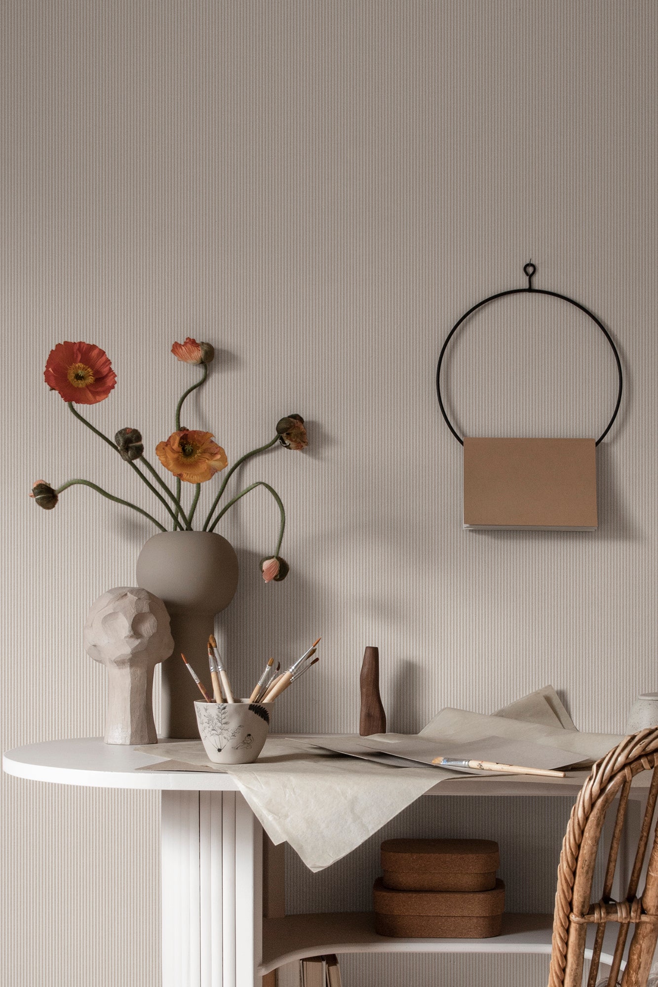 Purchase Sandberg Wallpaper Pattern number 2028-06-21 pattern name Rand color name Sandstone.