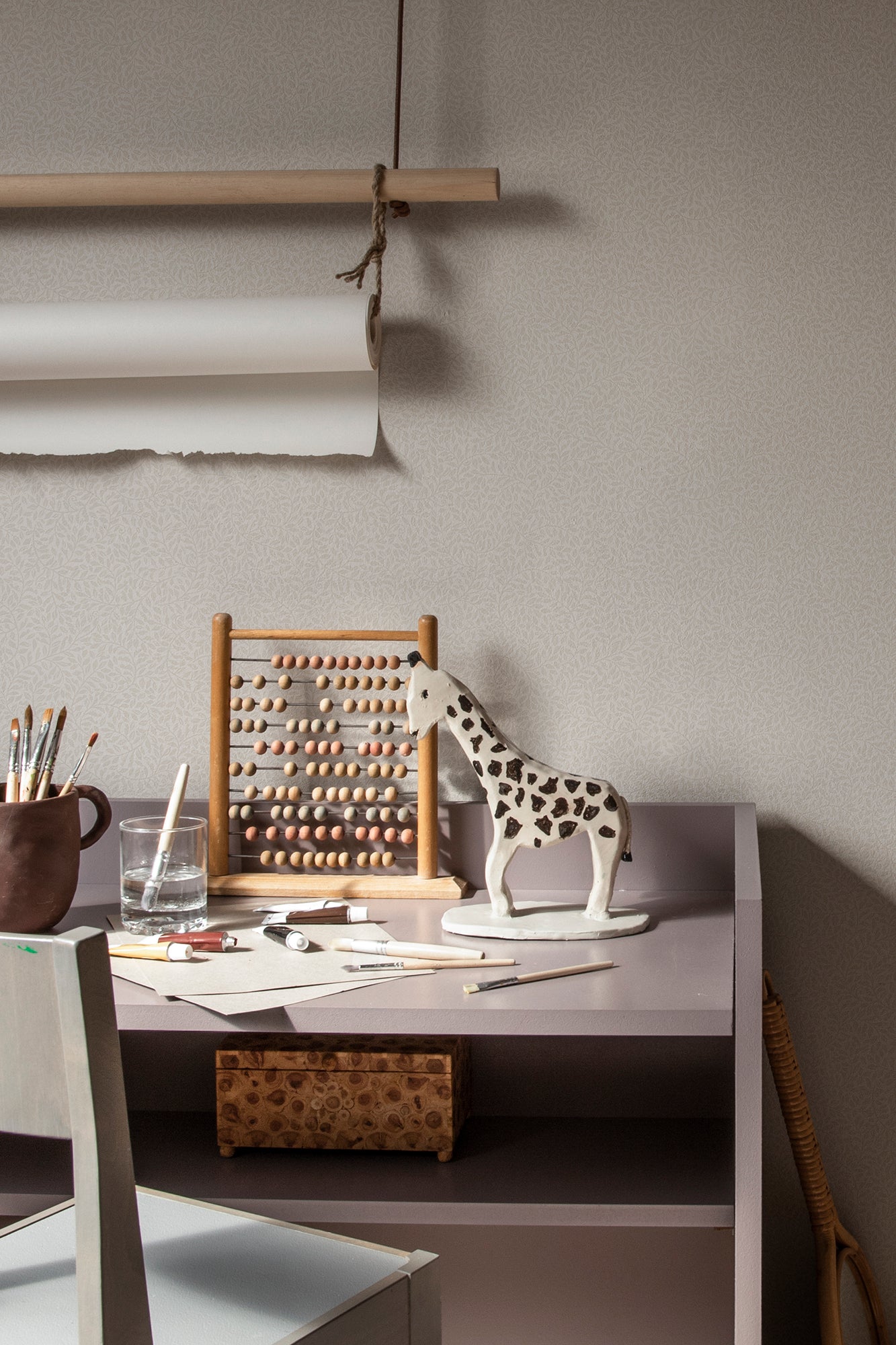 Purchase Sandberg Wallpaper Pattern number 2028-06-21 pattern name Bladverk color name Sandstone.