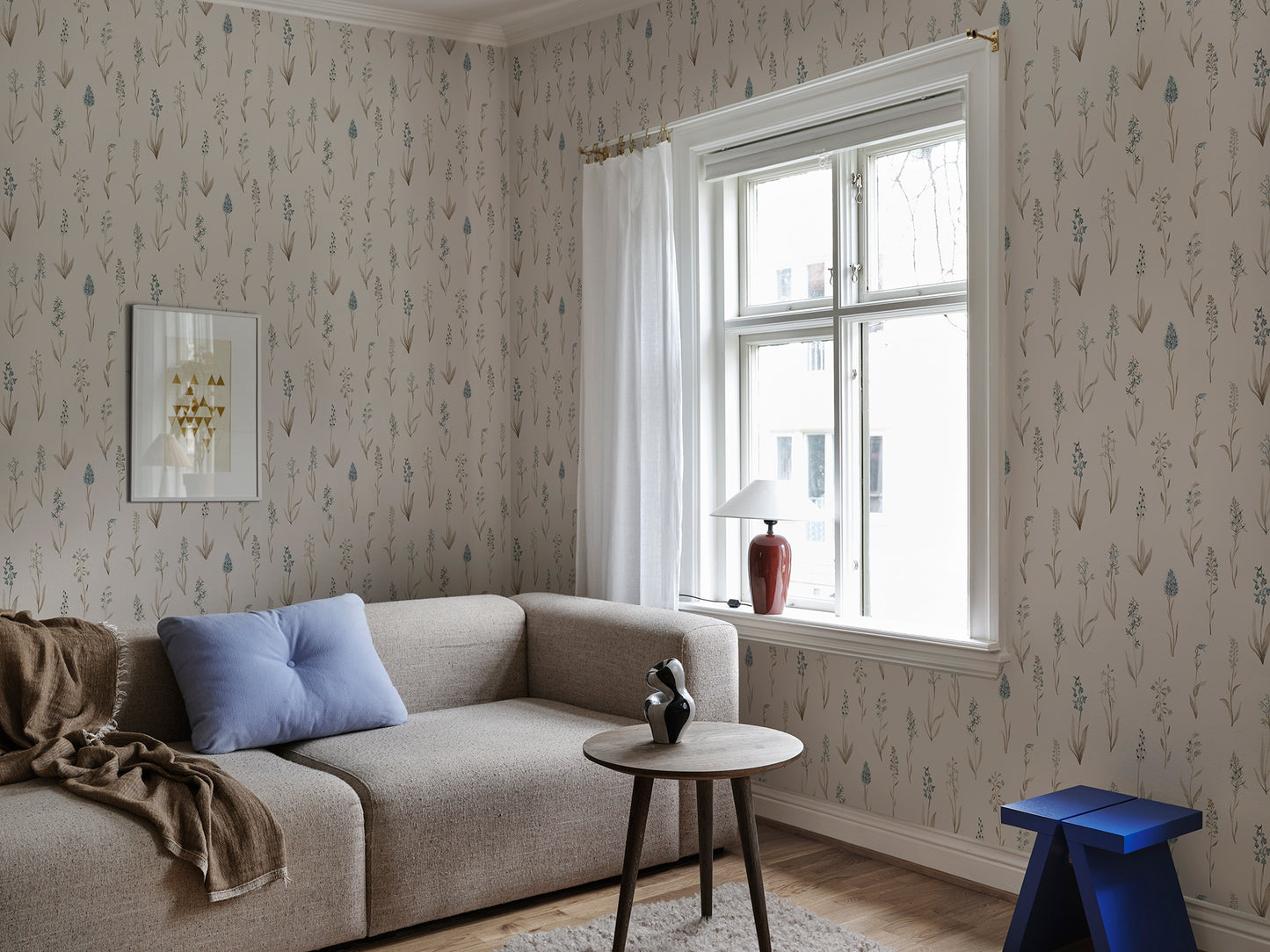 Purchase Sandberg Wallpaper Item# 2028-11-22 pattern name Alma color name Misty Blue.