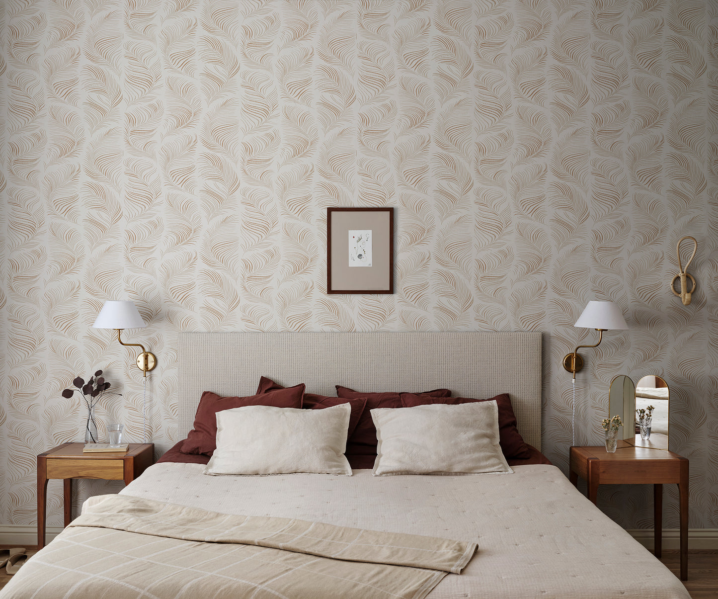 Purchase Sandberg Wallpaper Pattern# 2028-11-22 pattern name Grace color name Beige.