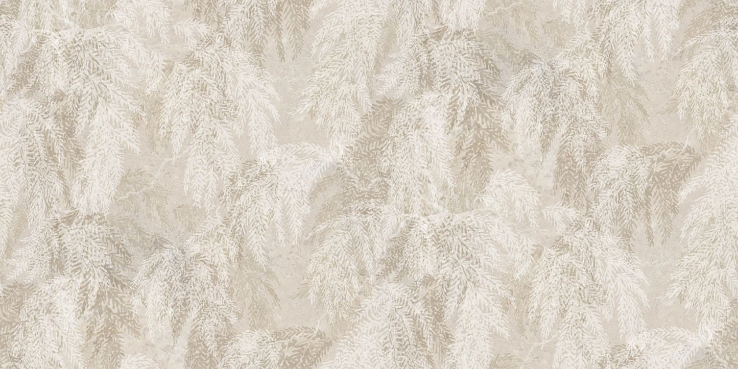 Sandberg Wallpaper pattern name & color Ceder Beige from the collection Mons Klint.