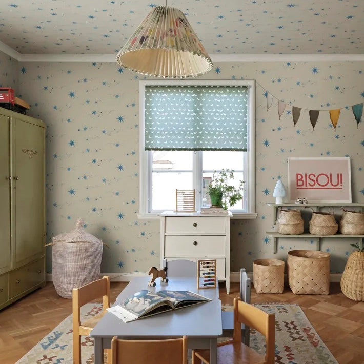 Purchase Sandberg Wallpaper Pattern S10378 pattern name Gillis color name Blue