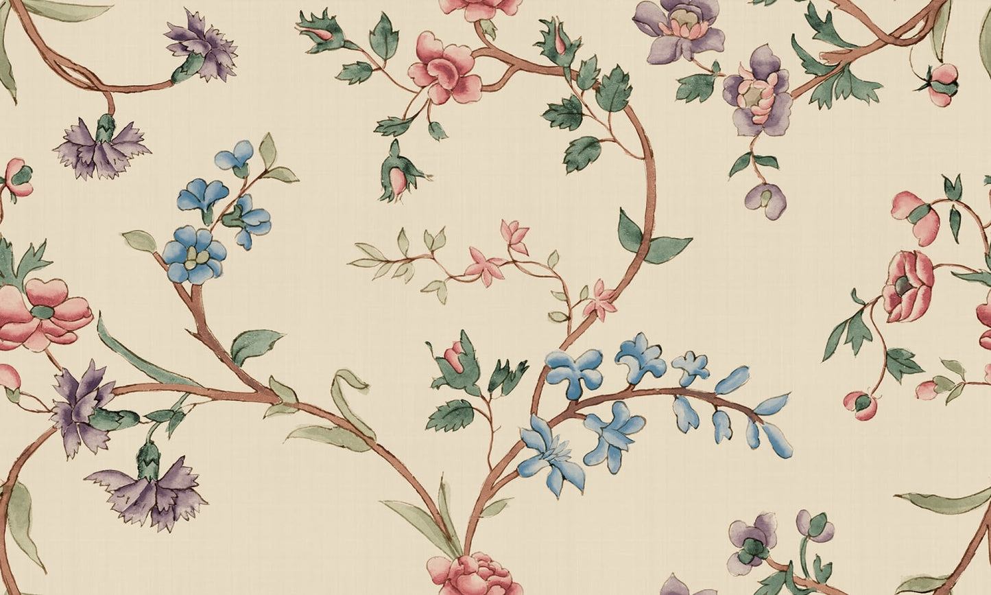 Sandberg Wallpaper pattern name & color Clara, Colorful from the collection Tidlosa.