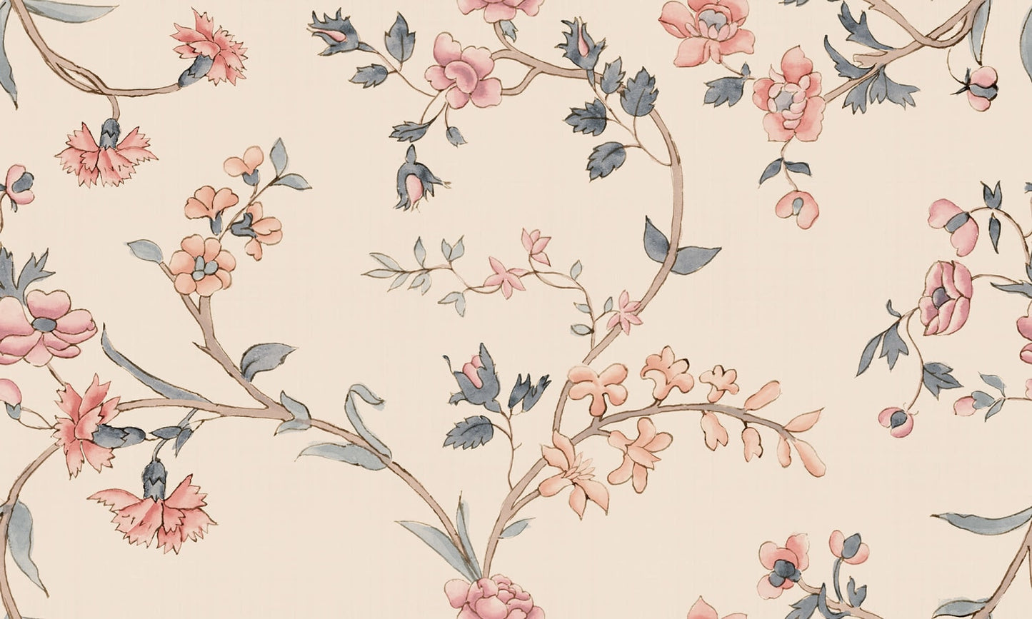 Sandberg Wallpaper pattern name & color Clara, Pastel from the collection Tidlosa.
