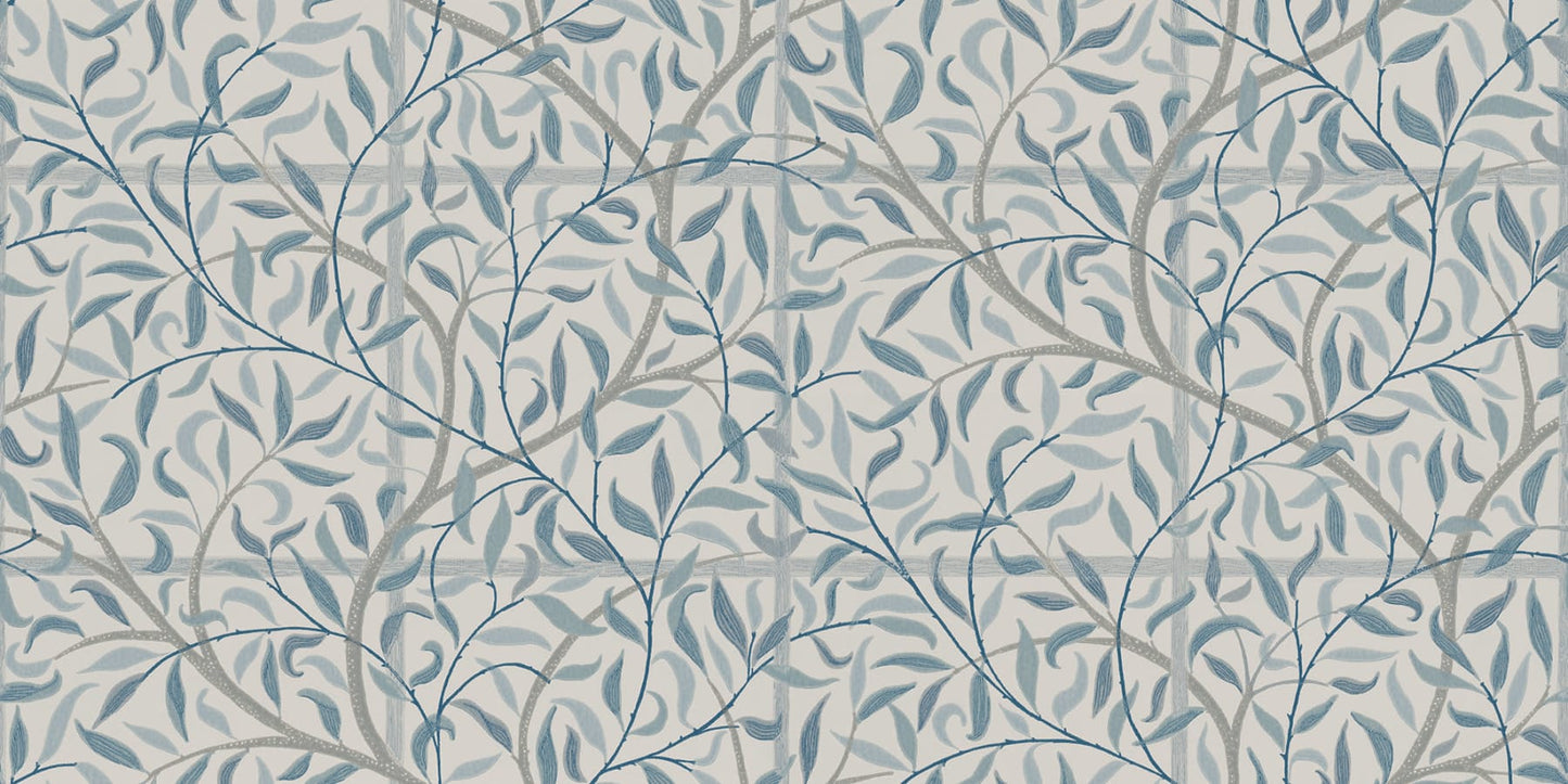 Sandberg Wallpaper pattern name & color Emmie, Misty Blue from the collection Tidlosa.