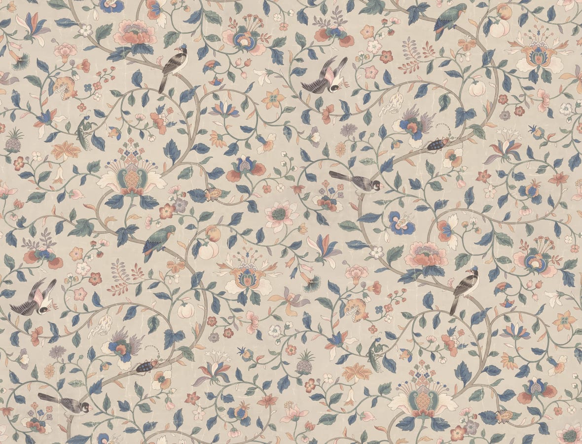 Sandberg Wallpaper pattern name & color Hedda, Sandstone from the collection Tidlosa.