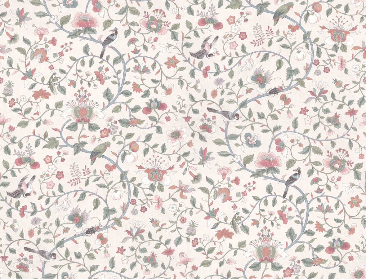 Sandberg Wallpaper pattern name & color Hedda, Pastel from the collection Tidlosa.