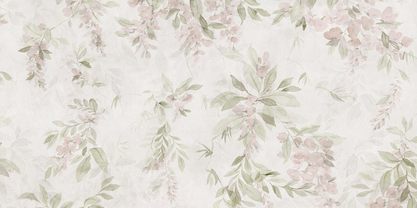 Sandberg Wallpaper pattern name & color Lovisa Mural, Pastel from the collection Tradgarden.