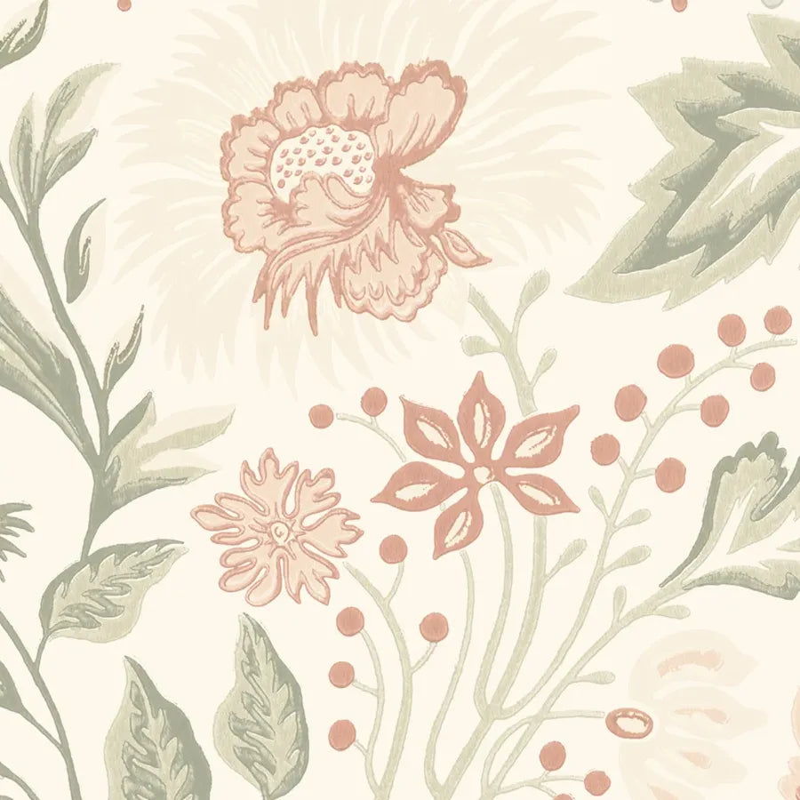 Sandberg Wallpaper SKU S10545 pattern name & color Ava Mural, Spring from the collection Sandberg Edition.
