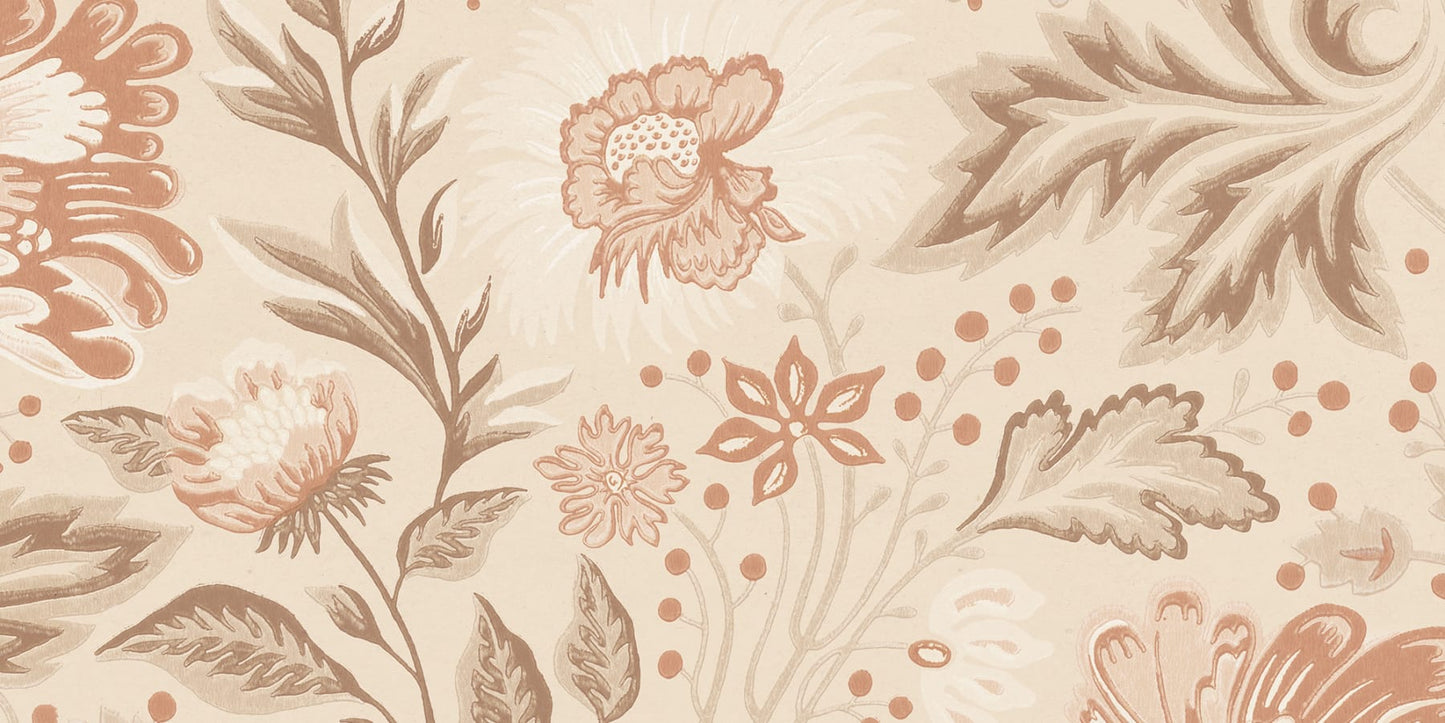 Sandberg Wallpaper pattern name & color Ava Mural, Hazel from the collection Sandberg Edition.