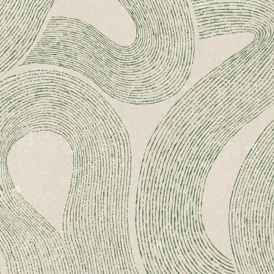 Sandberg Wallpaper Product S10548 pattern name & color Zen Mural, Green from the collection Sandberg Edition.