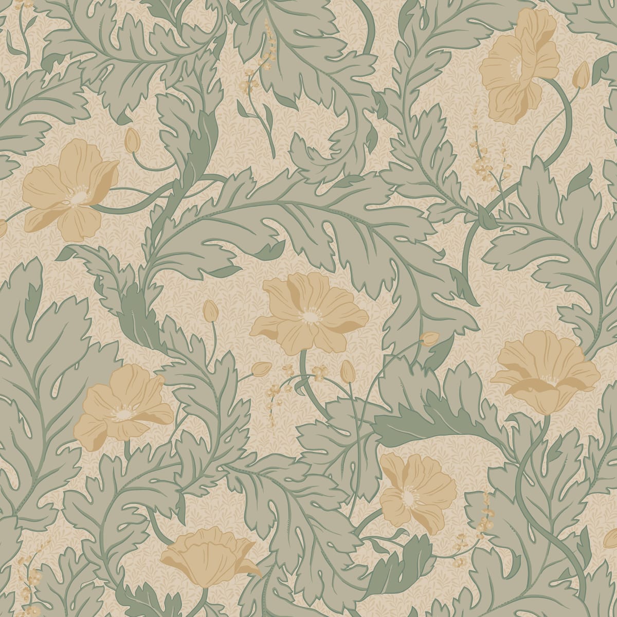 Shop Sandberg Wallpaper Item# S10560 pattern name & color Charlotta, Yellow