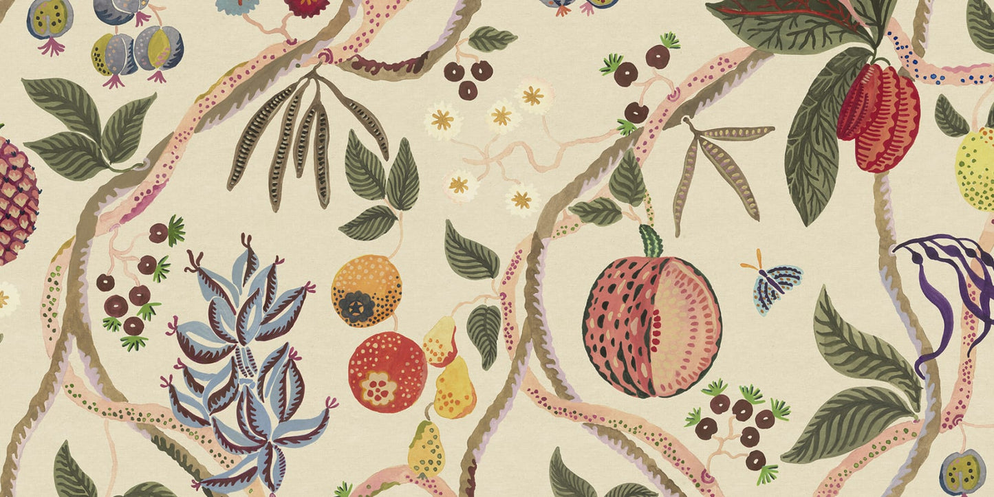 Sandberg Wallpaper pattern name & color Tree Of Life Mural, Multi from the collection Herbarium.