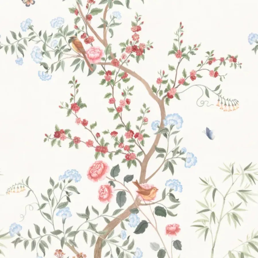 Sandberg Wallpaper Pattern S10586 pattern name & color Eleonora, Colorful from the collection Herbarium.