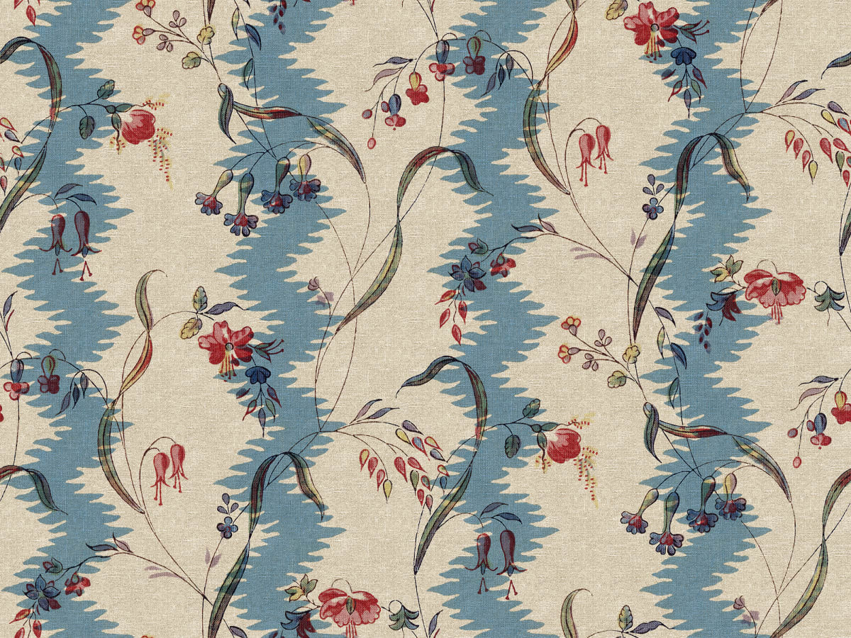 Sandberg Wallpaper pattern name & color Beatrice, Blue from the collection Herbarium.