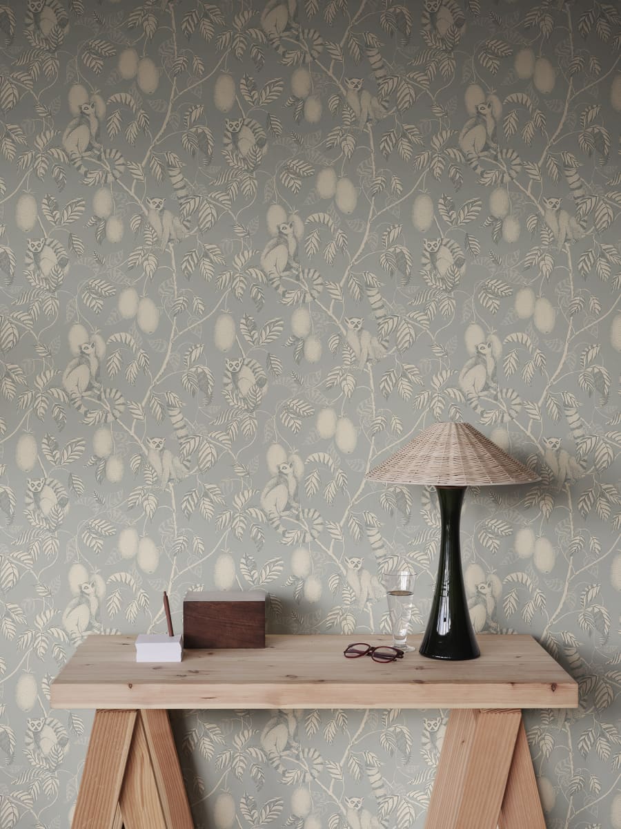 Sandberg Wallpaper SKU# S10630 pattern name & color Elliot, Light Blue from the collection Familjen.