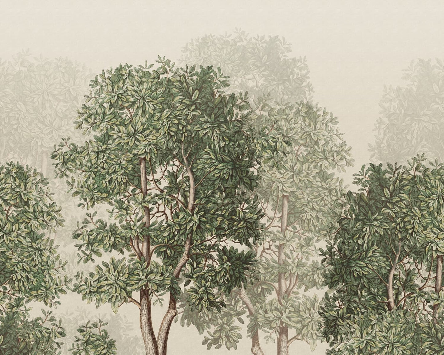 Find Sandberg Mural Pattern number S10637 pattern name & color Charles Mural, Green.