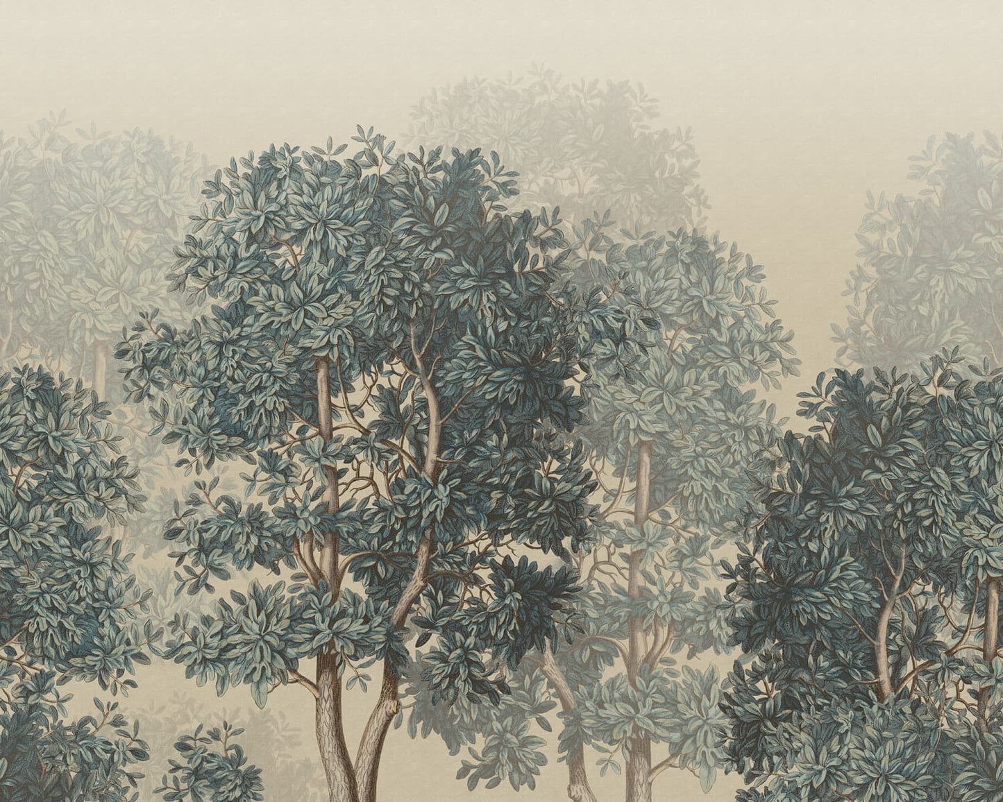 View Sandberg Mural SKU# S10638 pattern name & color Charles Mural, Blue.