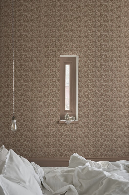 Sandberg Wallpaper pattern name & color Coral, Terracotta from the collection Villa Como.