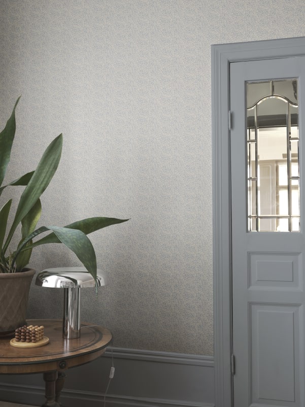 Sandberg Wallpaper pattern name & color Coral, Light Blue from the collection Villa Como.
