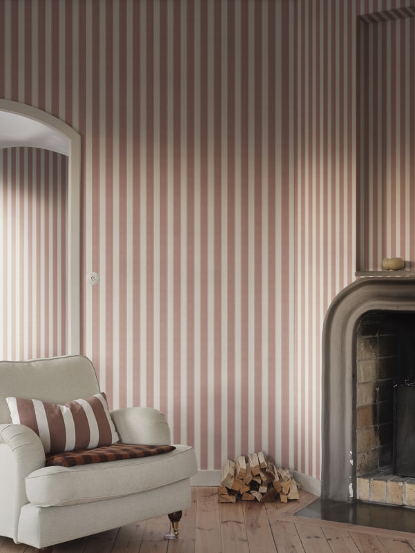Sandberg Mural pattern name & color Henrik, Red from the collection Sandberg Heritage.