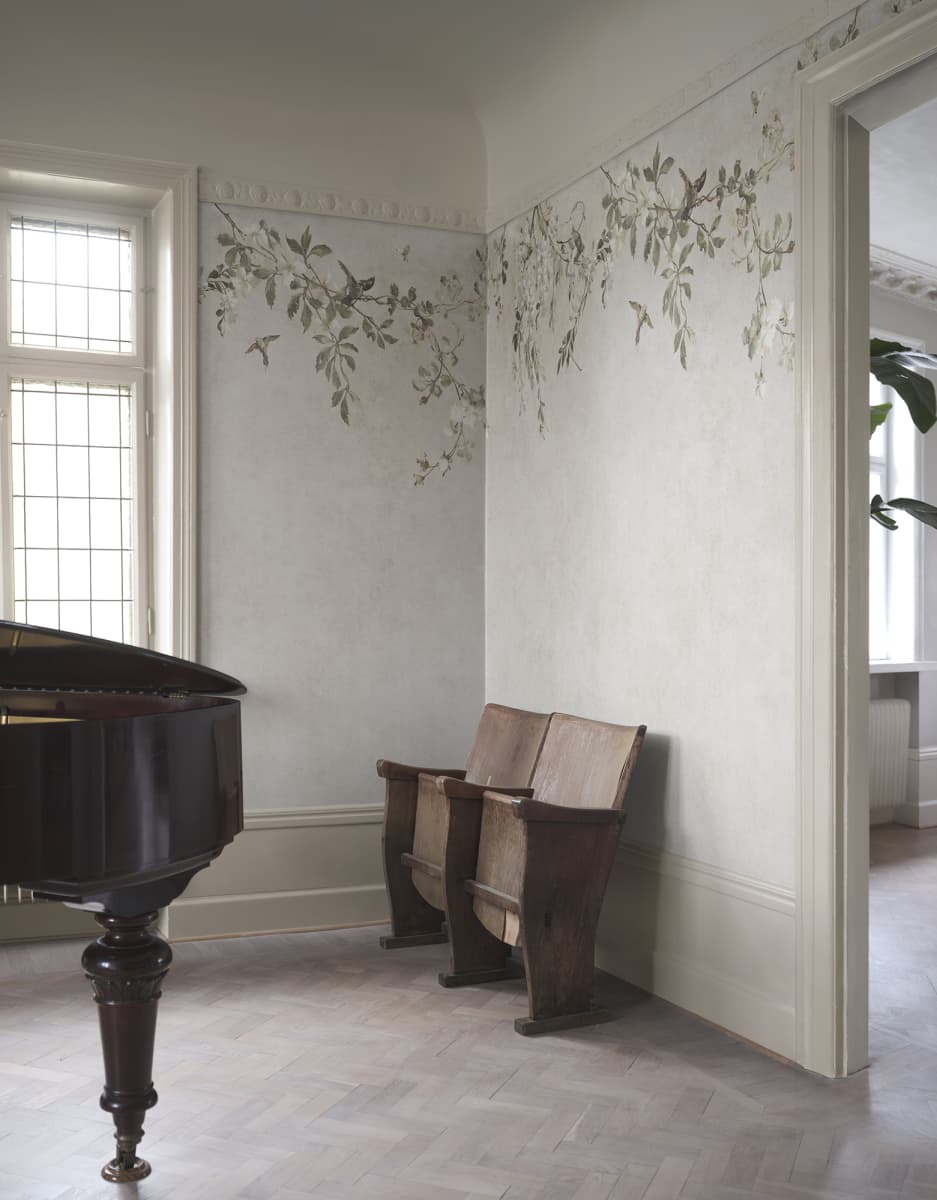 Sandberg Mural pattern name & color Nico, Sand from the collection Villa Como.