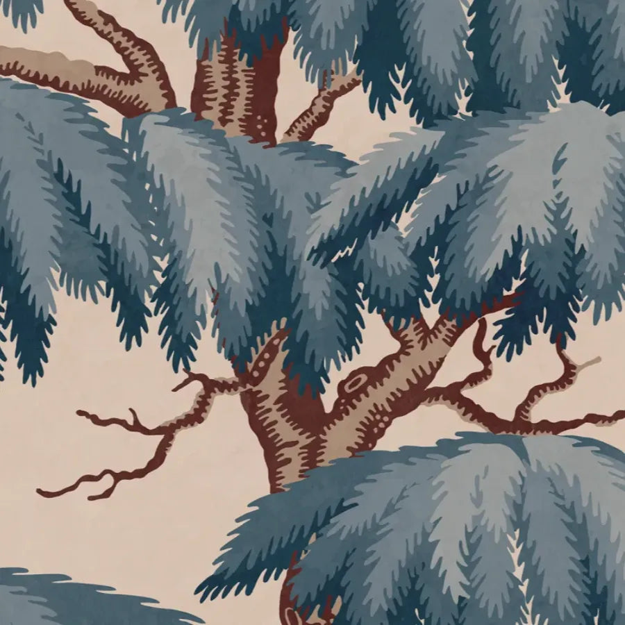 View Sandberg Mural Pattern S10899 pattern name & color Alba Mural, Blue