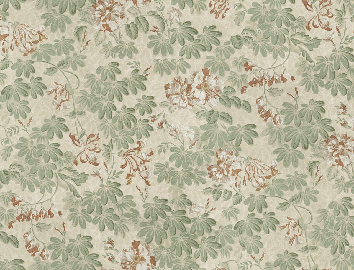 Acquire Sandberg Mural Pattern# S10902 pattern name & color Tyra, Garden Green
