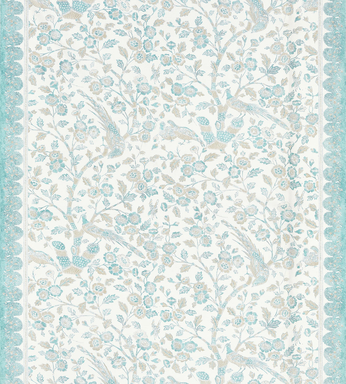 Purchase Scalamandre Fabric Pattern# SC 000116625, Anissa Print Misty Island 2