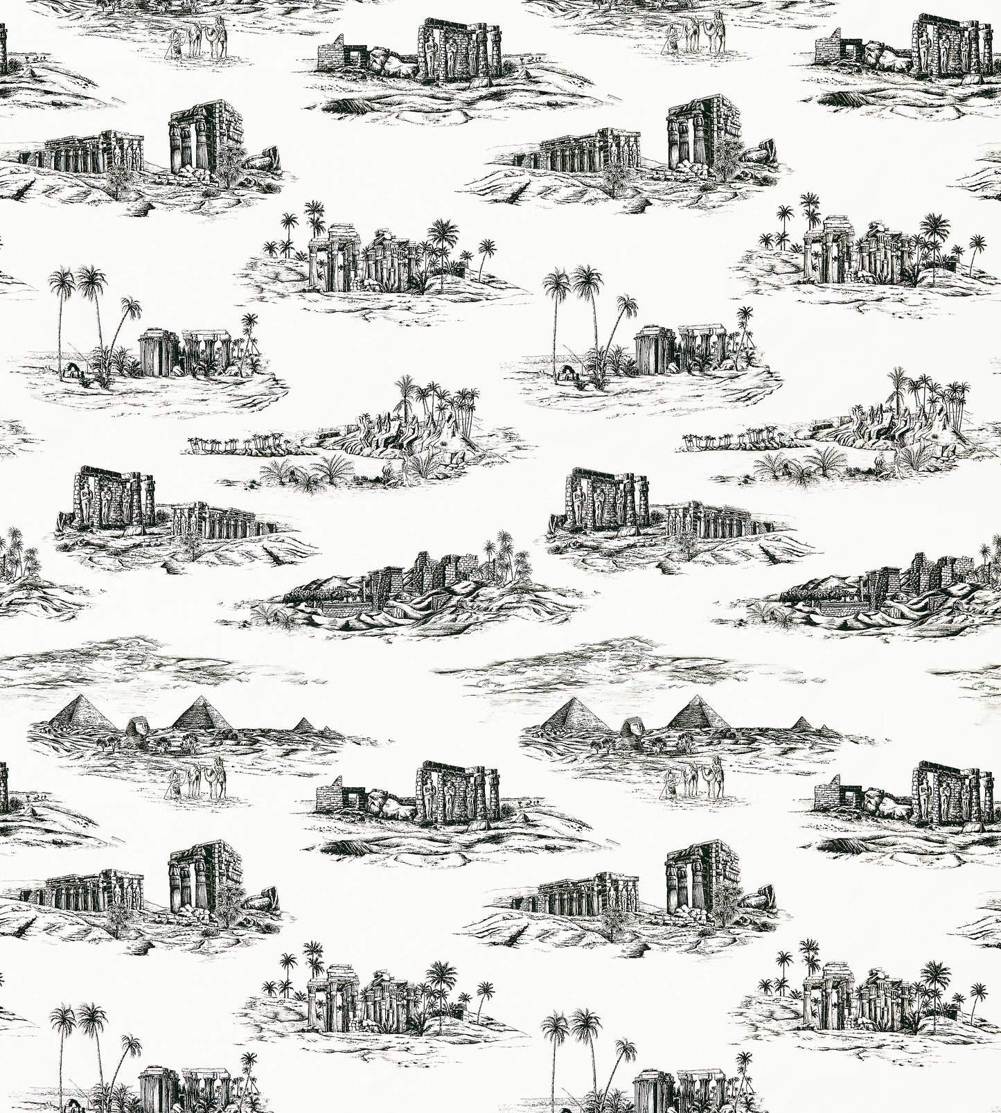 Purchase Scalamandre Fabric Item# SC 000116635, Cairo Toile Ink 2