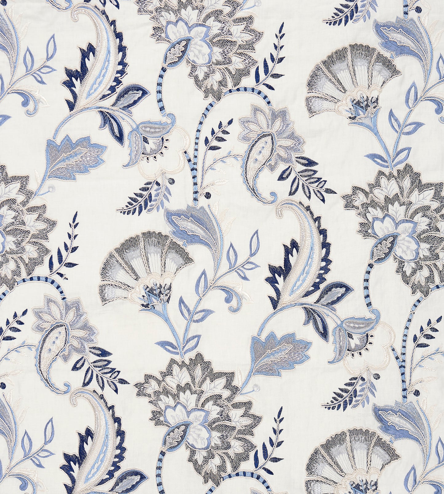 Purchase Scalamandre Fabric SKU# SC 000127036, Adara Embroidery Delft 1