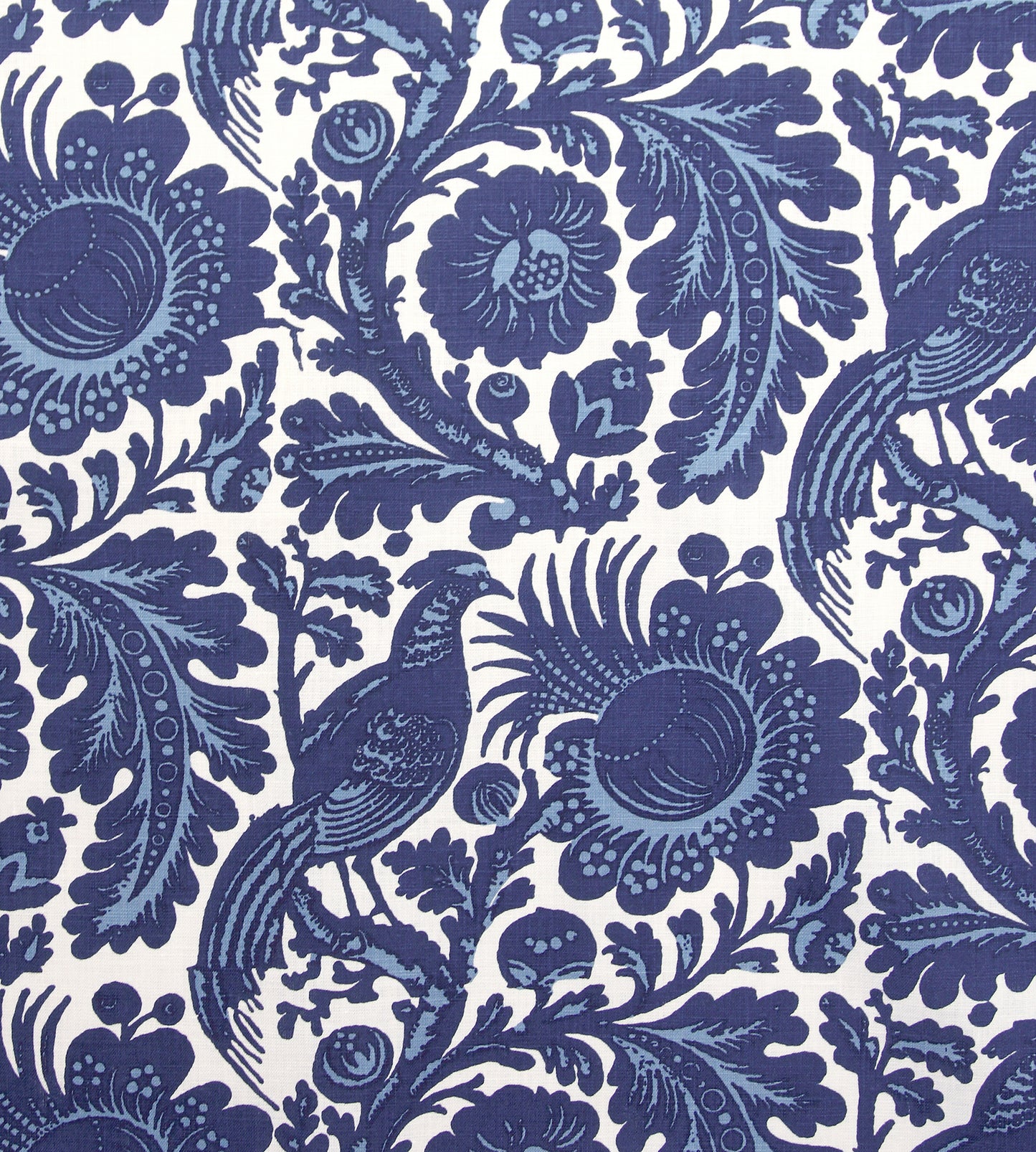 Purchase Scalamandre Fabric Product SC 00016218M, Resist Print Light & Dark Blue On White 1