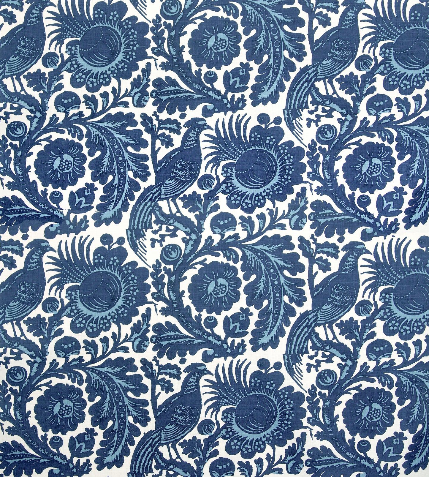Purchase Scalamandre Fabric Product SC 00016218M, Resist Print Light & Dark Blue On White 4