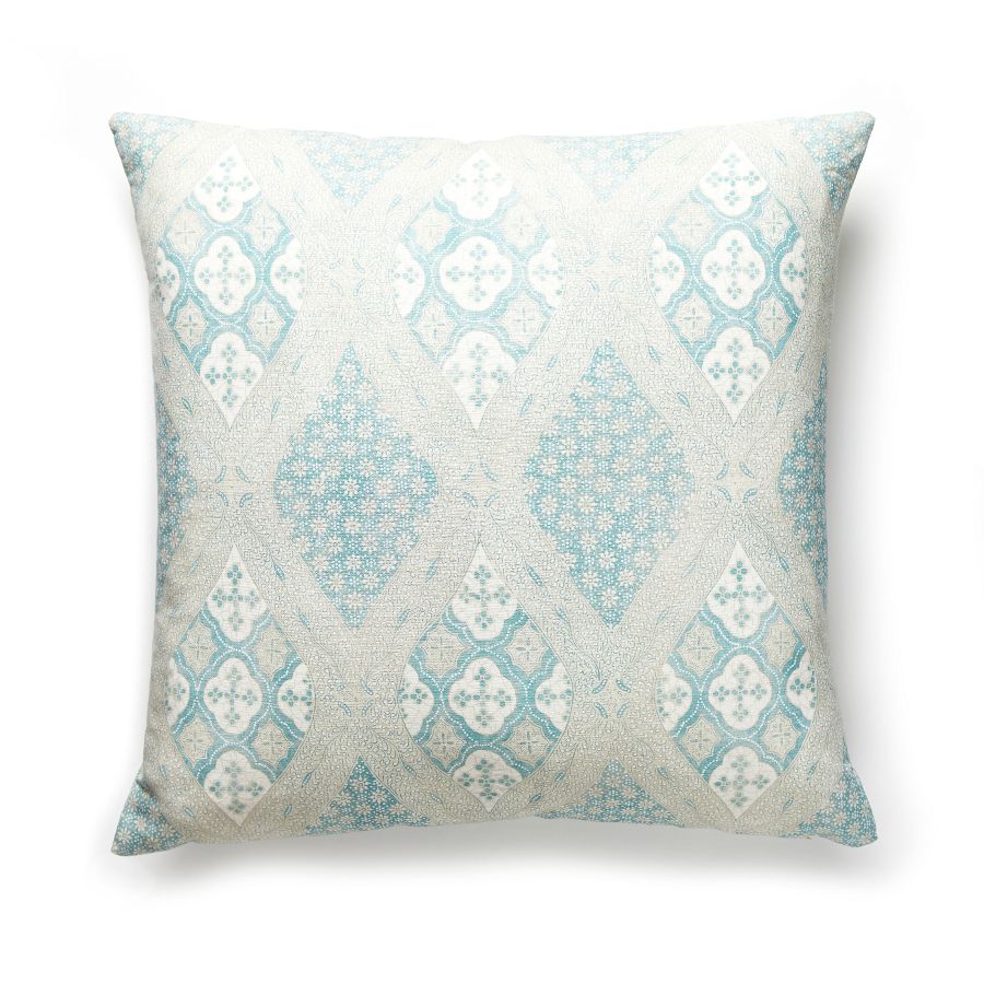Purchase SCFARRPILL0001 Farrah Print, Misty Island - Scalamandre Pillows