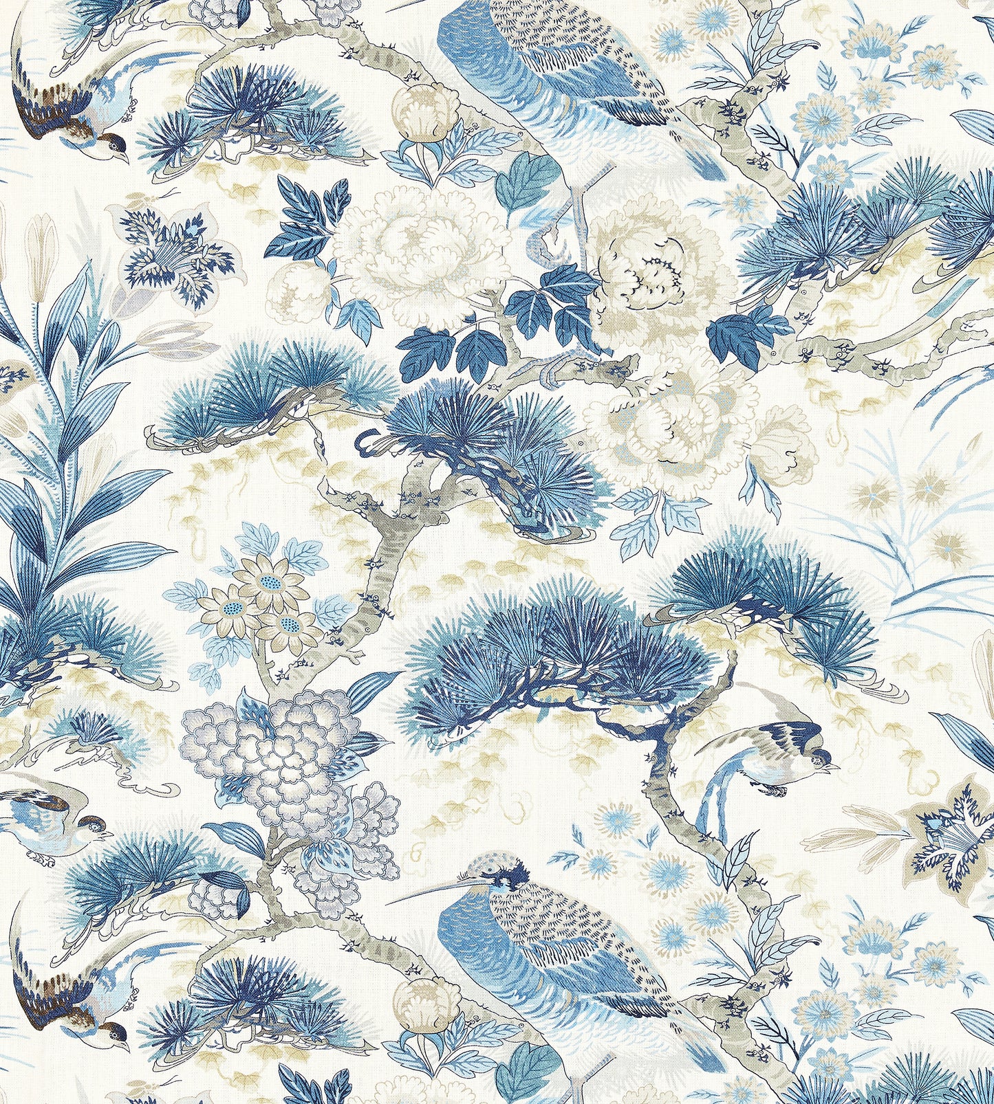 Purchase Scalamandre Fabric SKU# SC 000216601, Shenyang Linen Print Porcelain 1