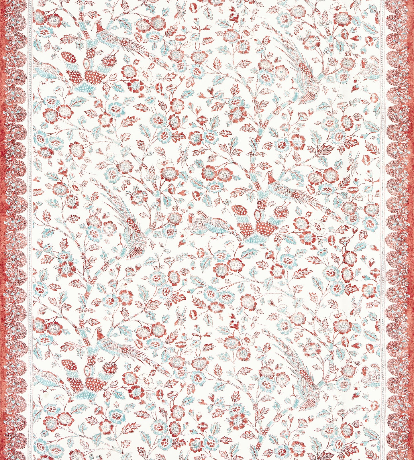 Purchase Scalamandre Fabric Product SC 000216625, Anissa Print Coral Spice 2
