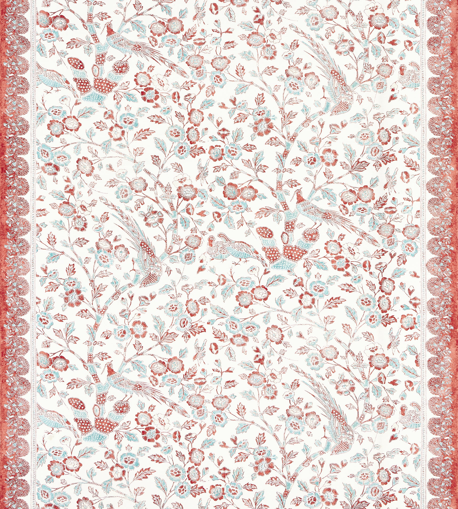 Purchase Scalamandre Fabric Product SC 000216625, Anissa Print Coral Spice 2