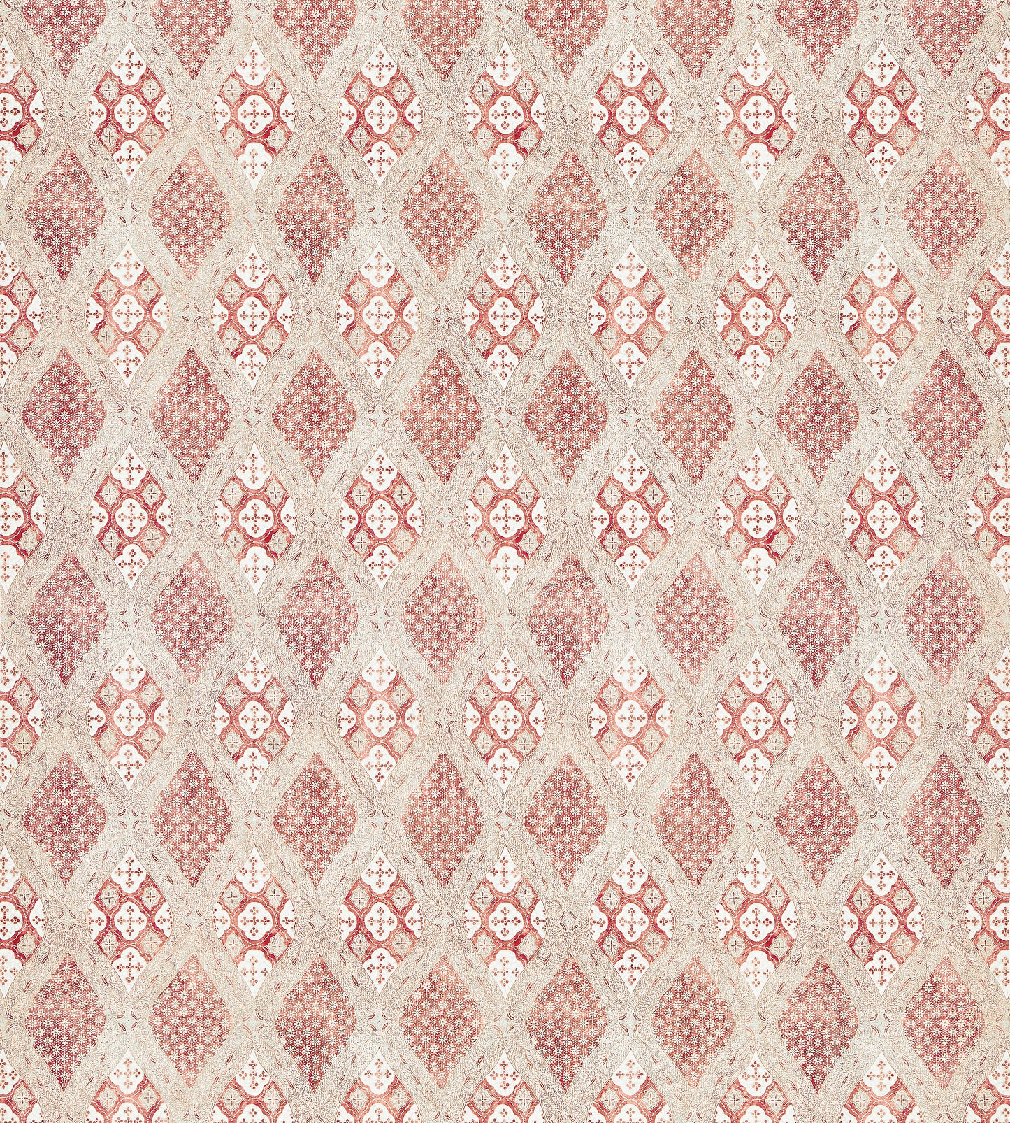 Purchase Scalamandre Fabric SKU# SC 000216626, Farrah Print Coral Spice 2