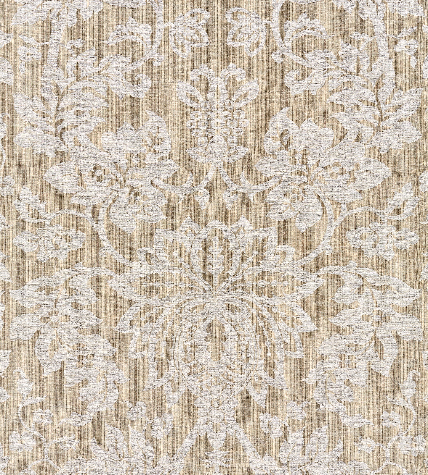 Purchase Scalamandre Fabric Product# SC 000227136, Metalline Damask Flax 1
