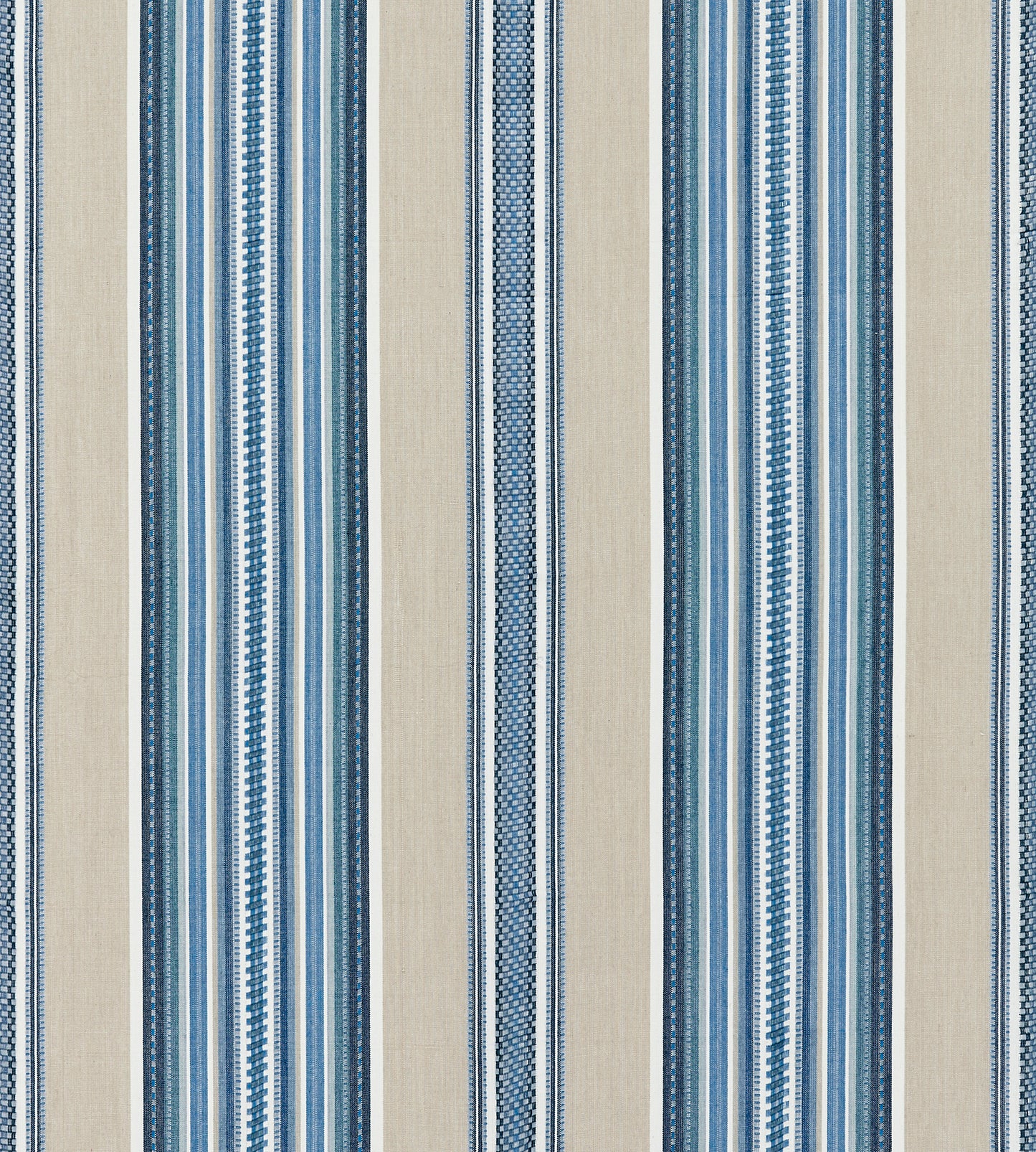 Purchase Scalamandre Fabric Product# SC 000227180, Cyrus Cotton Stripe Chambray 1