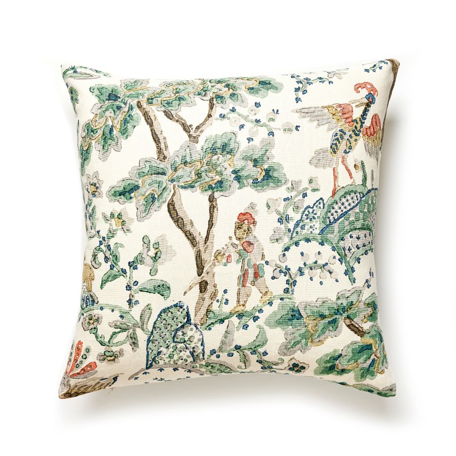 Purchase SCKELMPILL0002 Kelmescott Hand Block, Leaf On Ivory - Scalamandre Pillows
