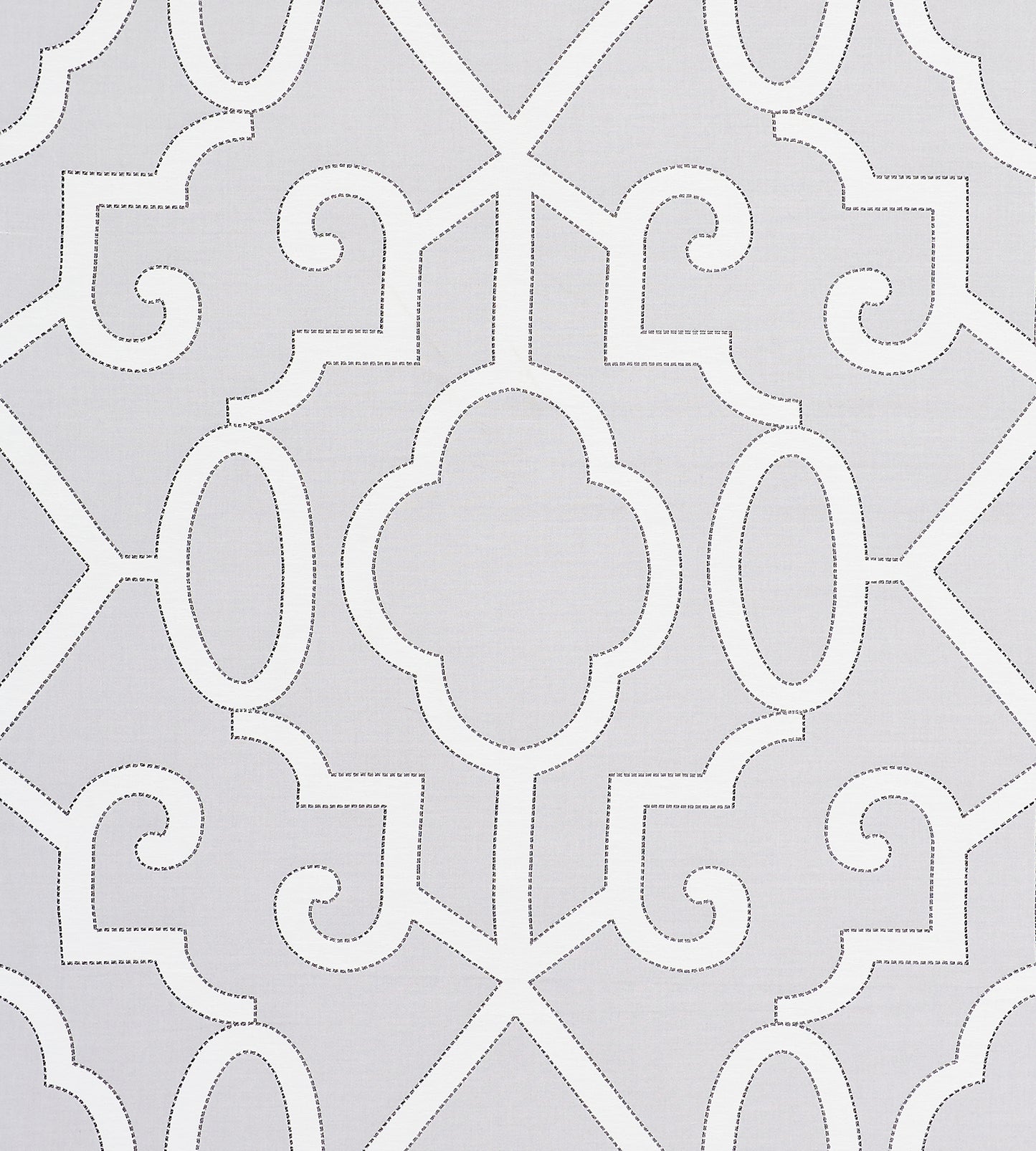 Purchase Scalamandre Fabric Pattern SC 000327012, Ming Fretwork Pearl Grey 1