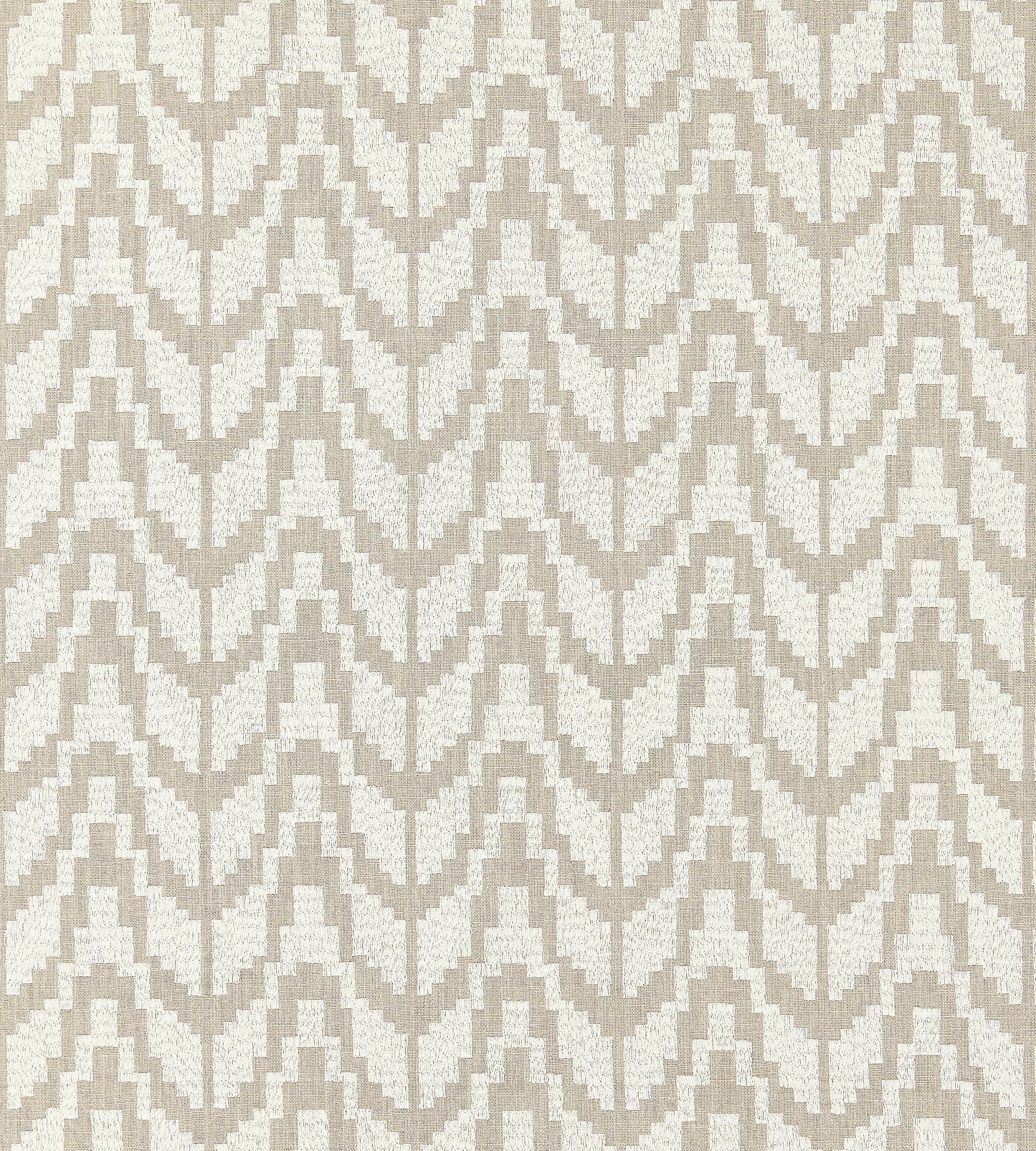Purchase Scalamandre Fabric Pattern SC 000327103, Chevron Embroidery Flax 1