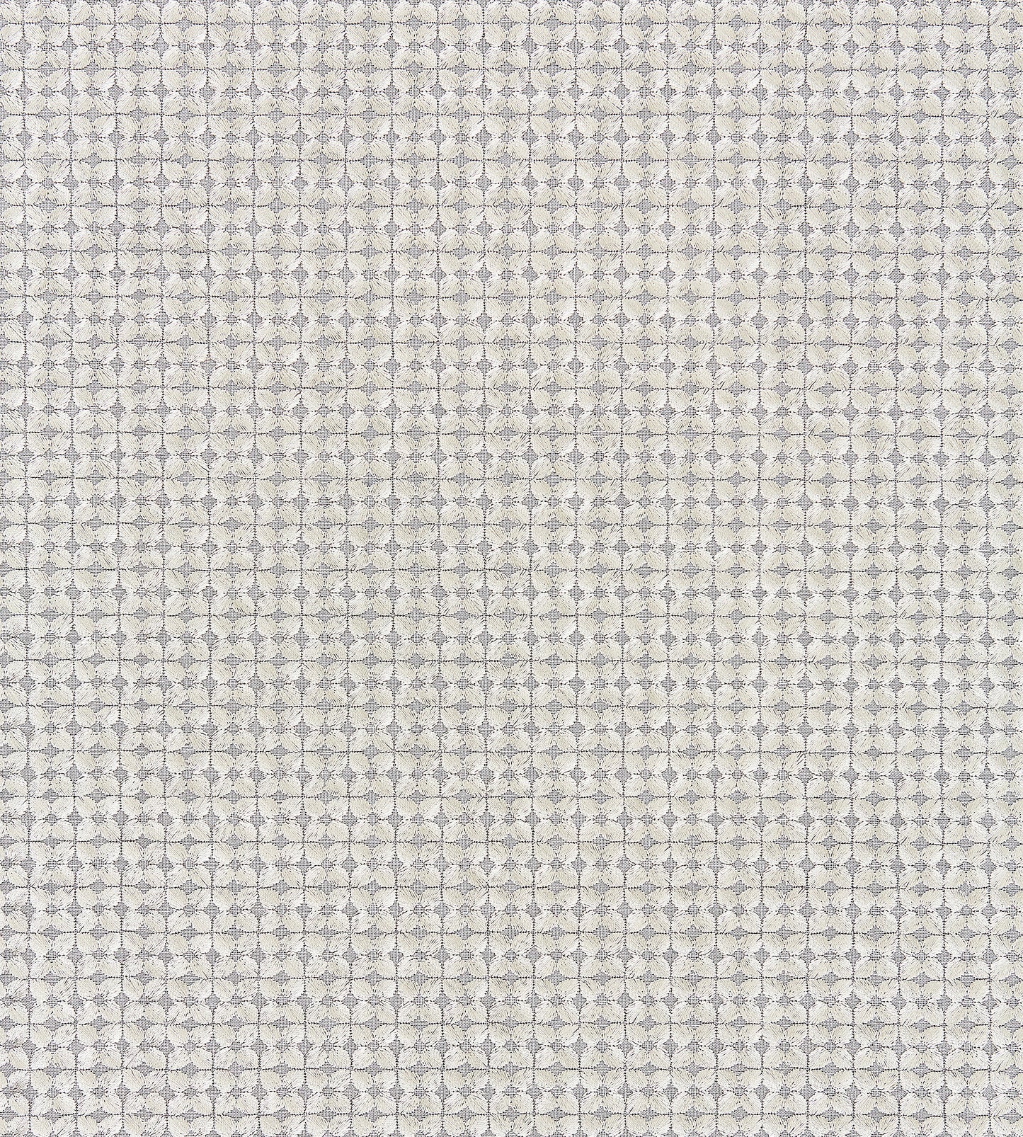 Purchase Scalamandre Fabric Product SC 000327133, Floret Embroidery Pewter 1