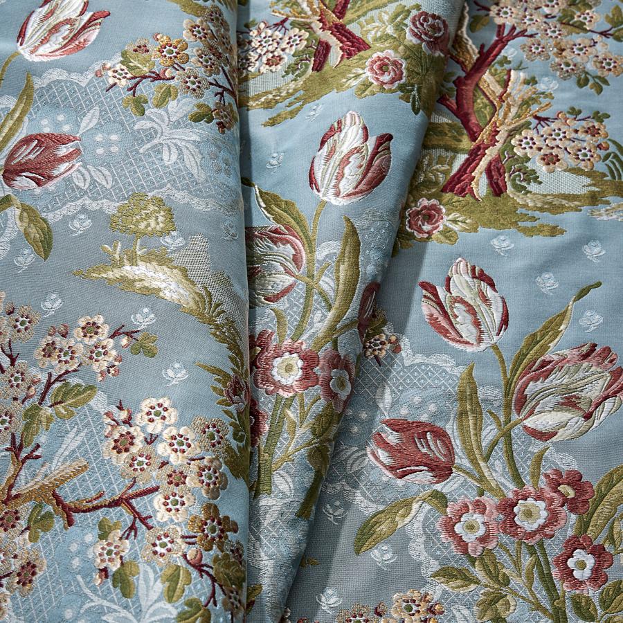 Purchase Scalamandre Fabric Item SC 000327322, Avignon Brocade Peach Sky 1