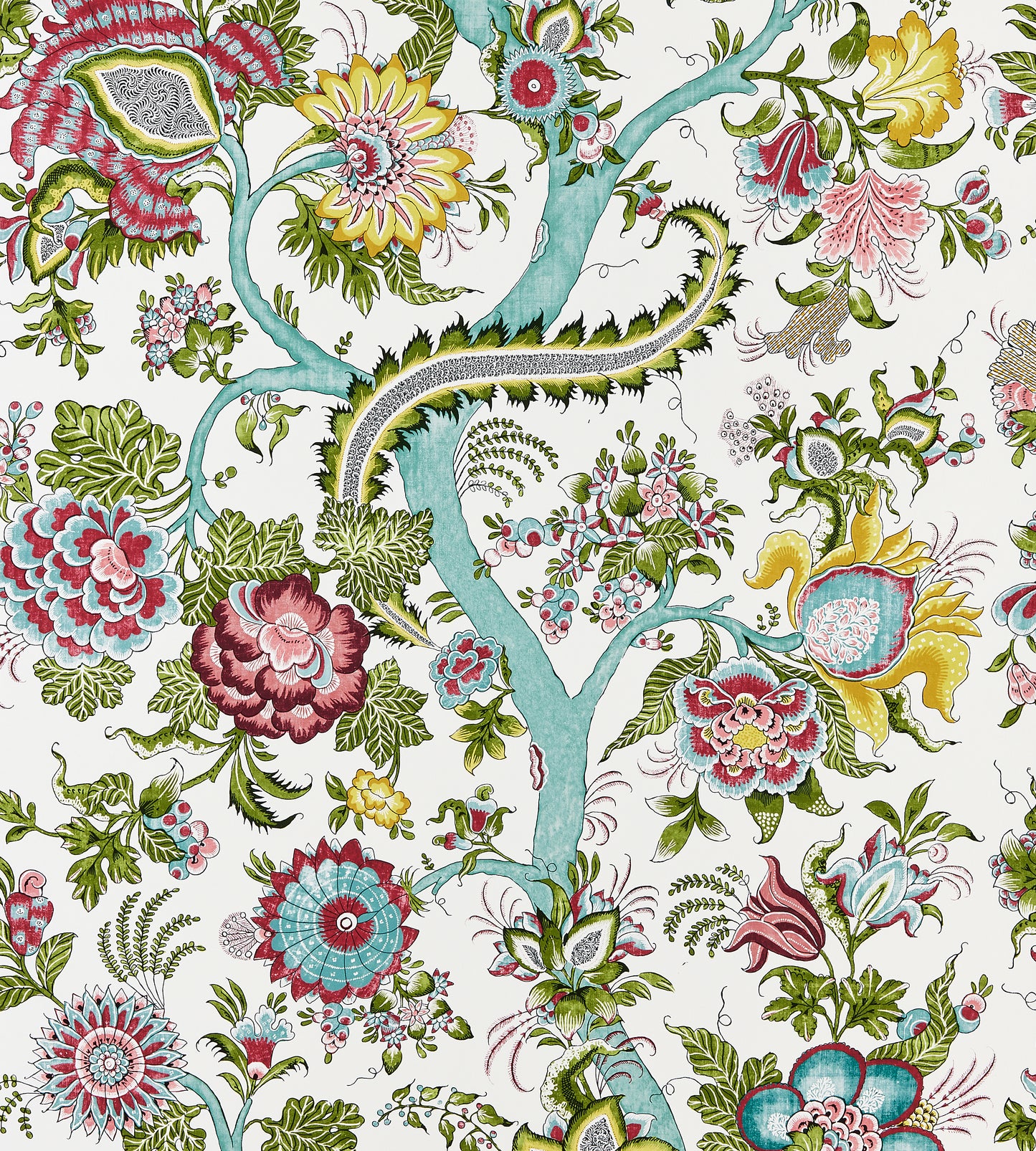 Purchase Scalamandre Wallpaper Item SC 0003WP88561 pattern name Metropolitan Palampore color name Flower Garden.
