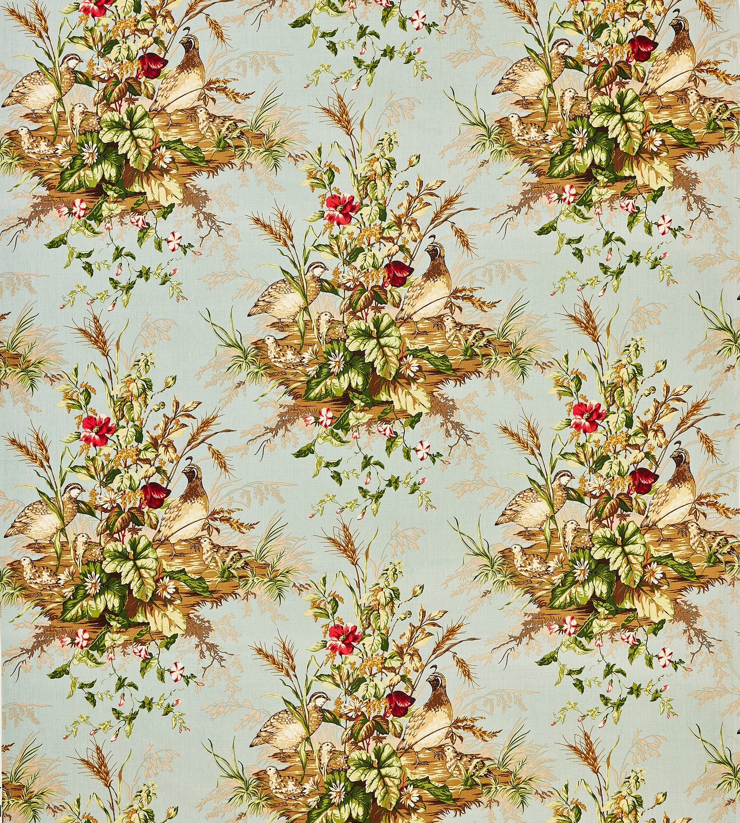 Purchase Scalamandre Fabric Product# SC 000416310, Edwin'S Covey Linen Print Multi On London Blue 3