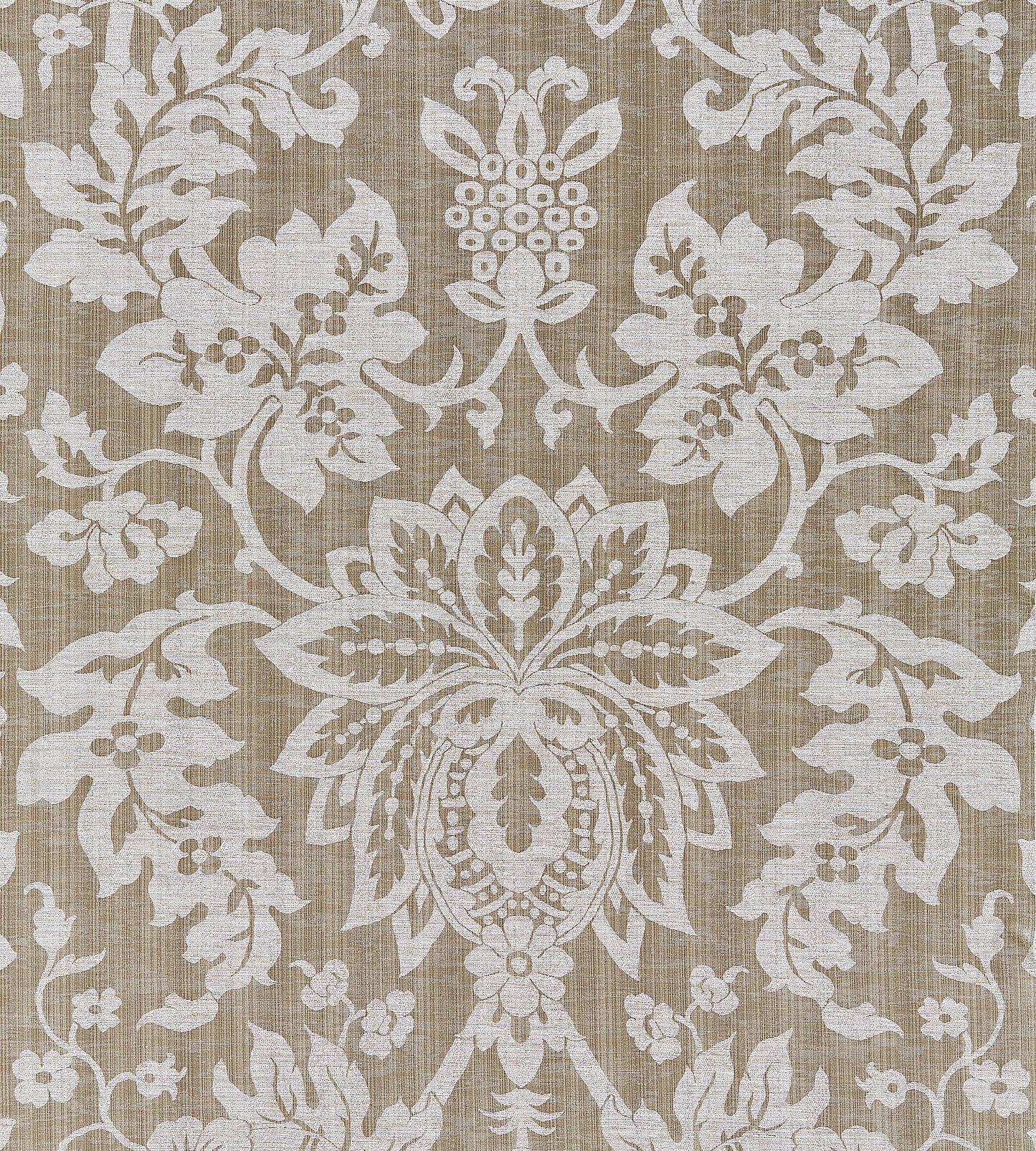 Purchase Scalamandre Fabric Product SC 000427136, Metalline Damask Smoke 1