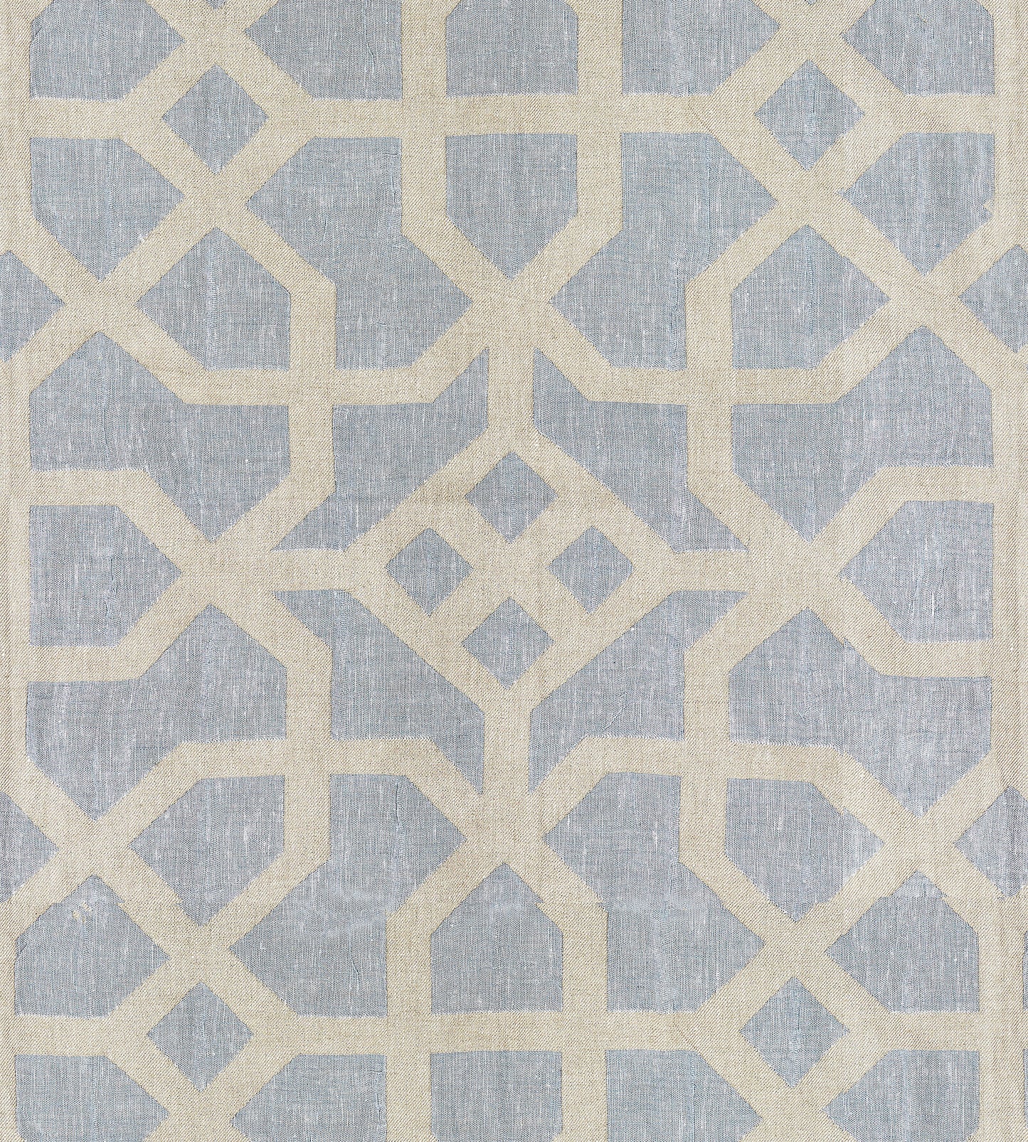 Purchase Scalamandre Fabric Pattern number SC 000427149, Linen Lattice Bluestone & Fog 1